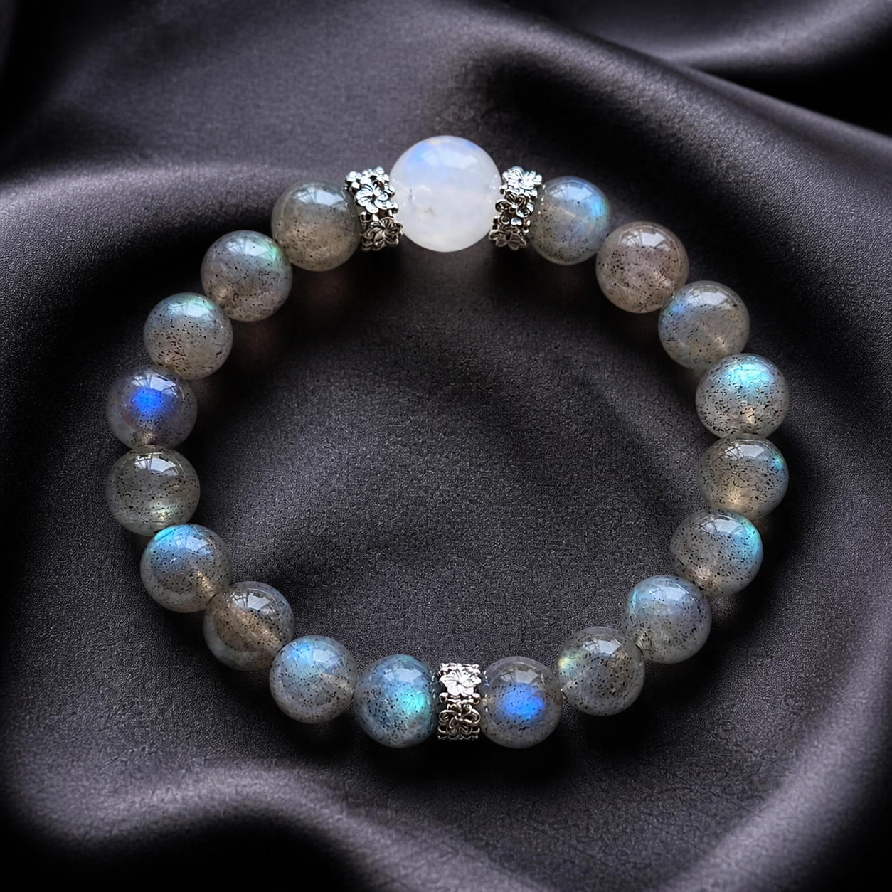 Northern Lights Labradorite & Moonstone Bracelet