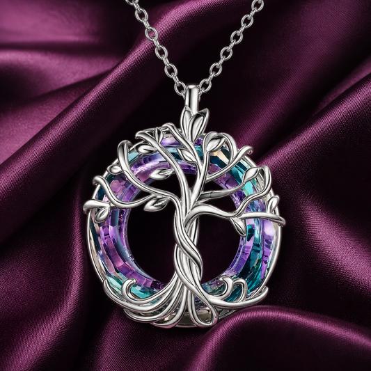 Tree of Life crystal necklace