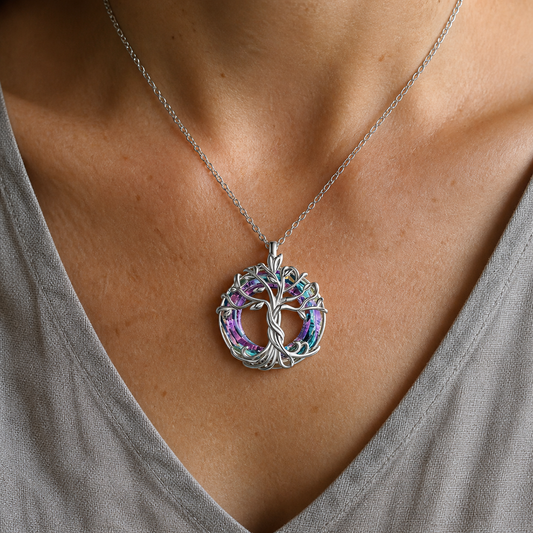 Tree of Life crystal necklace