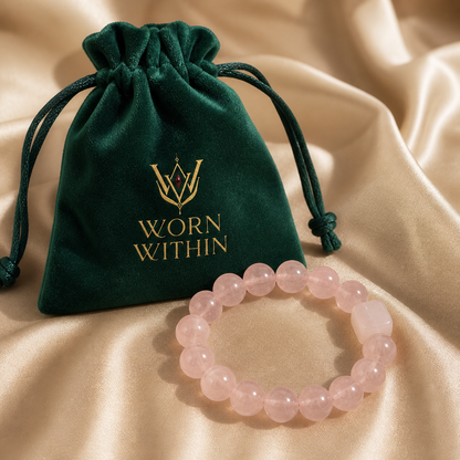 Soft Heart Rose Quartz Bracelet