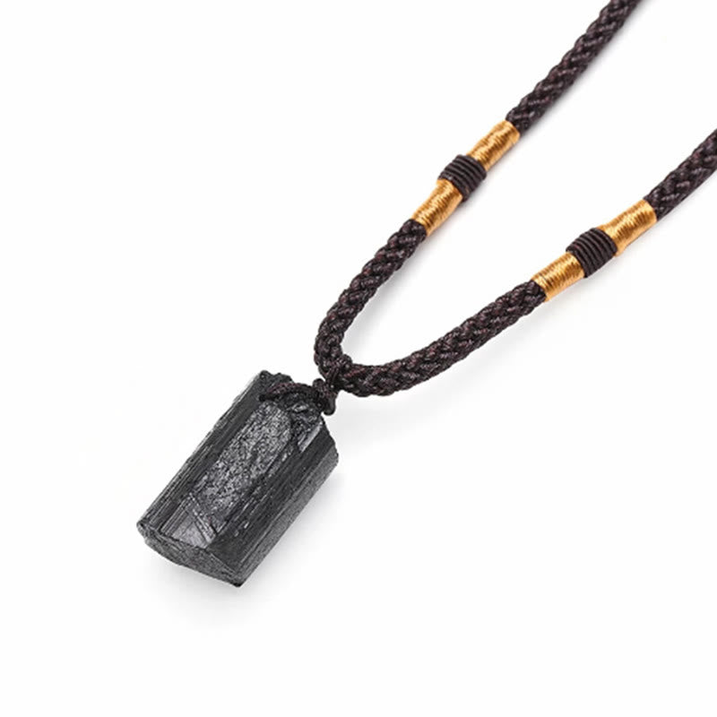 Black Tourmaline Rope Necklace