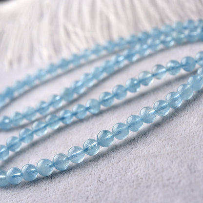 5–7mm Aquamarine Bead Bracelet