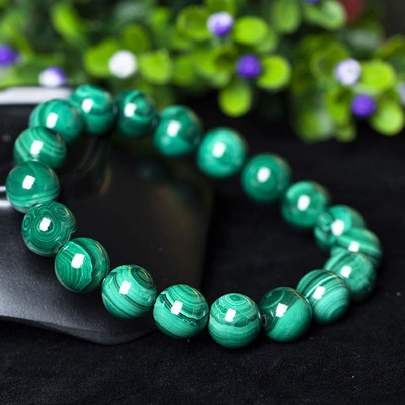 Malachite Bead Bracelet