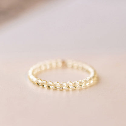 Citrine Crystal Ring