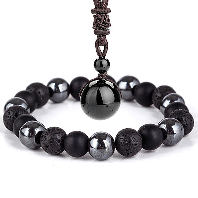 Tibetan Tiger's Eye Jewelry Set
