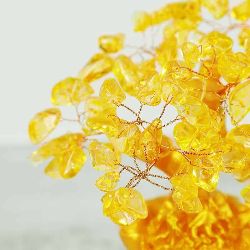 Citrine Money Tree Gemstone Decor