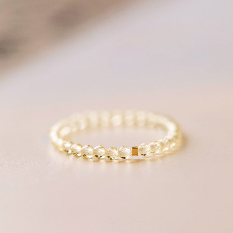 Citrine Crystal Ring