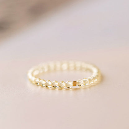 Citrine Crystal Ring