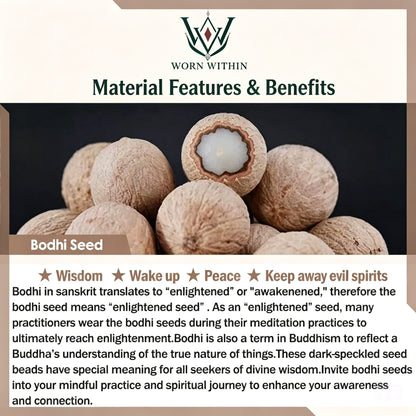 108 Beads Bodhi Seed Wrist Mala Bracelet