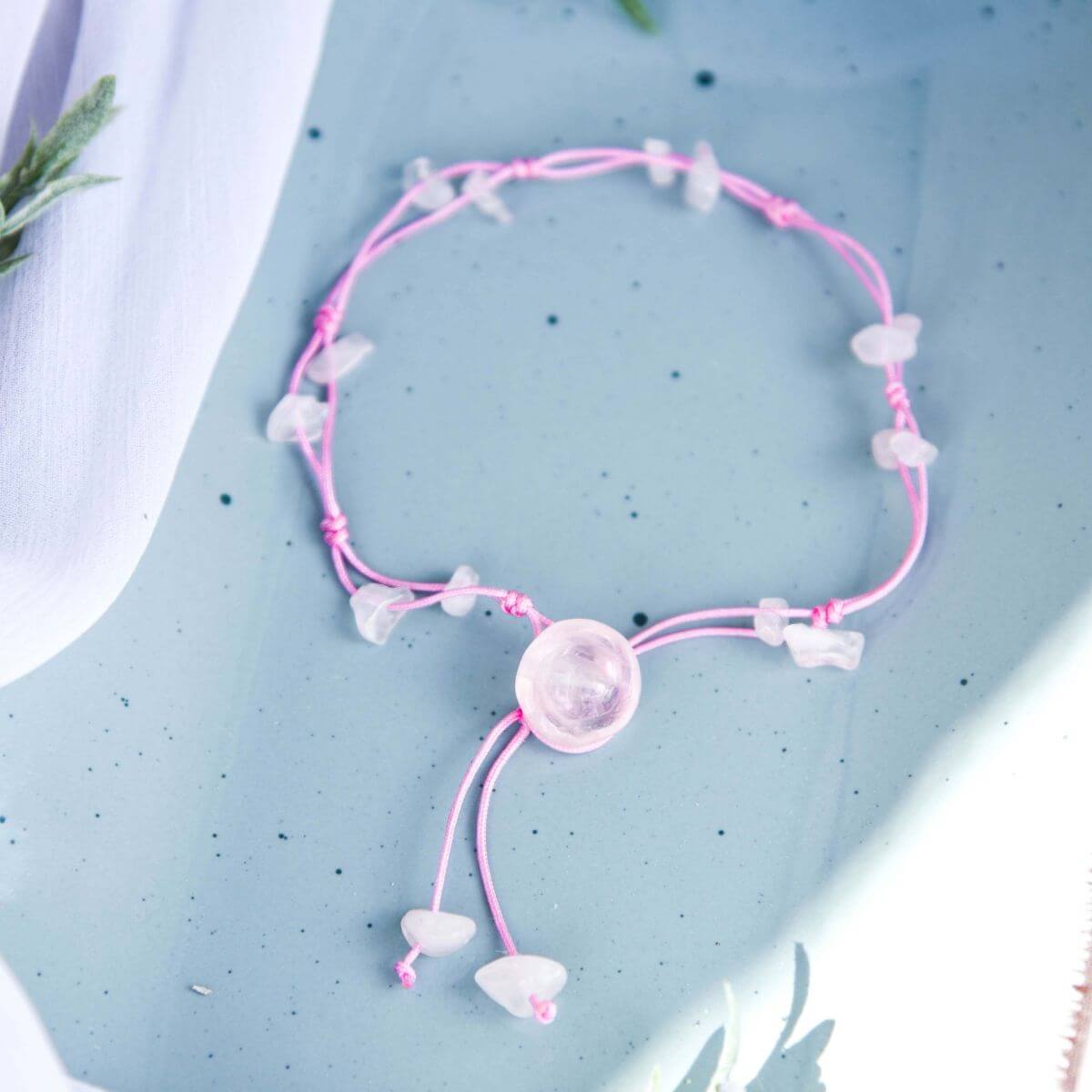 Mixed Crystal Bead Anklet