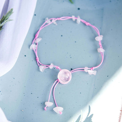 Mixed Crystal Bead Anklet
